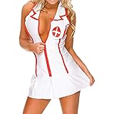 VicSec Sexy School Girl Lingerie Nurse Costume Set Outfit Naughty Schoolgirl Lingerie Mini Tartan Fancy Dress Underwear Set S