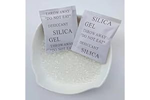 Capricorn Goods Silica Gel Desiccant Packets - 50 Pack of 2 Grams each. Non-Toxic Moisture Absorbers for Dehumidification, Mold/Mildew/Fungus/Corrosion Prevention (100)