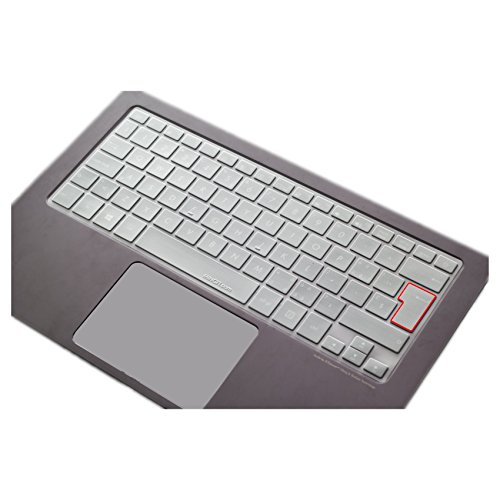 MiNGFi DE/EU Tastatur TPU Schutz Abdeckung für Asus ZenBook UX301 UX303 UX305 UX306 UX310UA UX310UQ UX360 UX3410UA T200TA T300FA TP301UA - Transparent