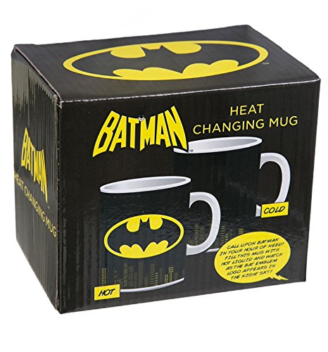Batman-1012347610-Tasse-unter-Hitze-nderndes-Logo-Edelstahl-wei-9-x-4-x-4-cm