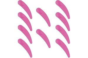 FYACCD Łopatka do kremów, 10 sztuk, zakrzywiona szpatułka, kosmetyki, maseczka kosmetyczna, mini szpatułka