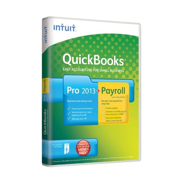 QuickBooks Pro 2013 + Payroll: RTI Ready - 1 Year Subscription, 1 User (PC)