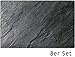 Produktbild matches21 Tischsets Platzsets MOTIV schwarzer Schiefer Schieferplatte-Optik 8 Stk. Kunststoff abwaschbar je 43,5x28,5 cm