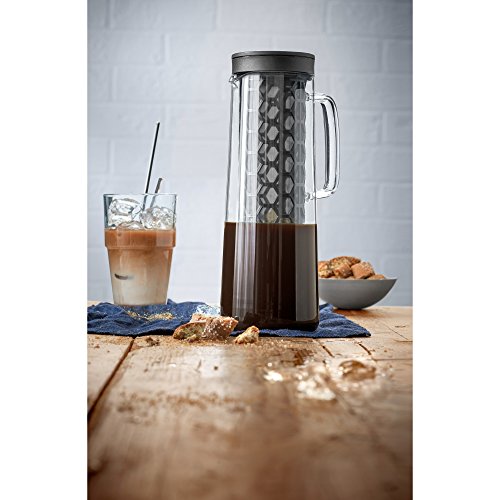 WMF Cold Brew Kaffeezubereiter CoffeeTime Höhe 27 cm Füllmenge 1,2l Ø 12 cm Glas Handwäsche Aromawaben-Dauerfilter Kaffeekanne - 8