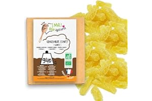 [MA] BIO ÉPICERIE [MA] bio-épicerie | Zenzero candito BIO a barrette | 940g | Sfuso in confezione | Frutta candita di alta qualità | Senza conservanti | Zenzero disidratato