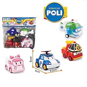 WHITE POPCORN Unbreakable Pull Back Push and Go Crawling Power Friction Cars for Boys and Girls (3 and Above Years) -Set of 4