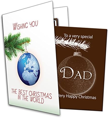 To a very special DAD, a Very Happy Christmas - Chocolate Greetings Card (80g)