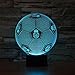 Produktbild Fußball 3D Optische Illusions-Lampe,7 Farben Berührungsschalter Schreibtisch LED Nacht Lichter mit USB-Kabel zum Kinder Weihnachtsgeschenk Haus Dekoration 3d lampe (Football)