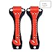 Produktbild Folconroad 2 Pcs High Carbon Stahl-Hartschale Sicherheit Hammer Escape Werkzeug mit Rutschfester Gurtschneider, Lebensrettung Notfall Glas/Window Punch, vorzubeugen Auto Rescue Katastrophe Hammer