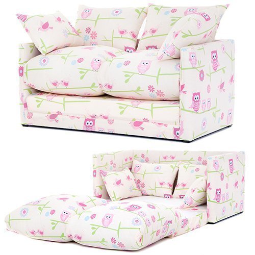 Owls Twit Twoo Design Children's Fold Out Sofa Bed