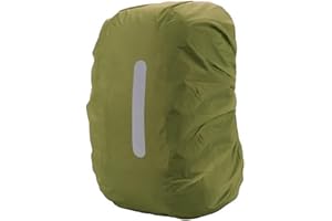 PINEPAN Funda impermeable para mochila con rayas reflectantes, 15 l - 100 l, impermeable, para senderismo, camping, viajes, ciclismo