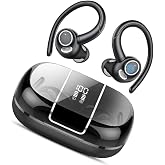 Csasan Wireless Sports Headphones, Premium Sound Helmets | 48H Bluetooth 5.3 Headphones with HD Microphone and LED Display, A