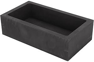 Jopwkuin Graphit Gießen Barren Form, 20.9lb Alchemy Kapazität, professionelle hochreine geschmolzenen Graphit Form für Gold Silber Messing Aluminium