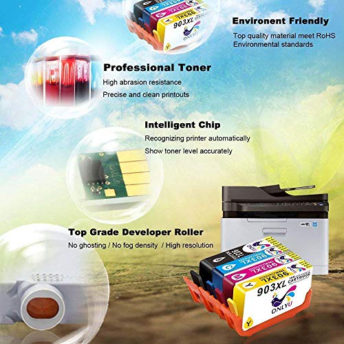 Cartucho de Tinta 903 903XL Alto Capacidad Compatible con HP OfficeJet 6950 6960 6970 6975 All-in-One Impresoras 1-Conjunto  1Negro 1Cian 1Magenta 1Amarillo 