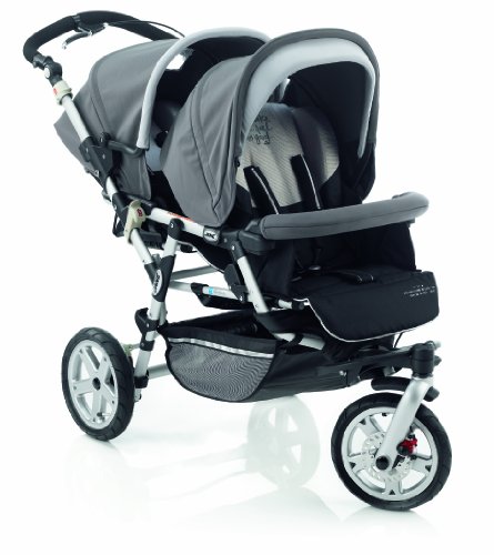 Twin Pushchair Double Twin Stroller Jane Powertwin Pro R15 - Sand