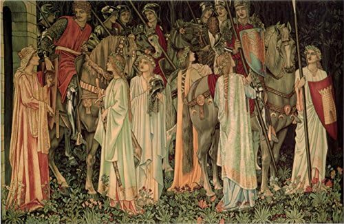 The Arming and Departure of the Knights of the Round Table by Edward Burne-Jones 100% Cotton Canvas Picture Print