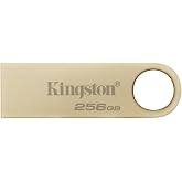 Kingston DataTraveler SE9 Gen 3-256GB - 220MB/s okuma - metal - USB bellek 3.2 Gen 1 -altın