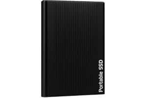 Lolsyt Disque Dur Externe 2To,2.5 Pouces USB 3.1, Portable étanche et Anti-Choc pour PC, Mac, TV, MacBook, Ordinateur Portable, Bureau, Windows -Noir