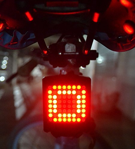 Fahrrad-Blinker Licht, helles 64 LED, das hintere Endstück-Licht-wasserdichtes intelligentes drahtloses drahtloses Fahrrad-Sicherheits-Warnlicht leuchtet - 6