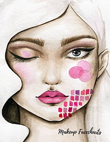 Preisvergleich Produktbild Makeup Facecharts: Female Faces Large Notebook