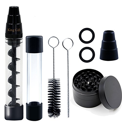 KingGift - Punta de cristal enrollable - adaptador mecánico para té, hojas de hierbas, café, granos, especias, u otros granos de café, piezas de repuesto para máquina de café