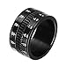Produktbild CWYPB Herren Ring Geometrie Ring Kameralinse Ringe Edelstahl Ring Titan Ring Schwarz,Black,9