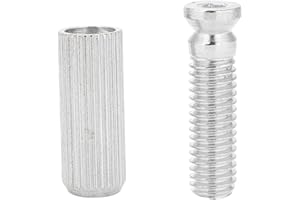 Fafeims Tremolo Anchor Stud, 2 pezzi 8mm in lega di rame-zinco regolabile per chitarra elettrica Sostituzione perni e ancoraggi per ponte Tremolo per Floyd Rose. (argento)