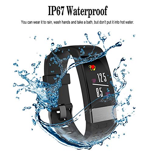 KXCD-TECH- Reloj Inteligente con Pantalla de Color y podómetro de presión Arterial, Resistente al Agua, Bluetooth, con Monitor de Ritmo cardíaco, Contador de calorías para teléfonos Android e iOS