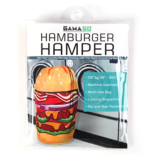 Hamburger Wäschesack – Fast Food Wäschesammler Burger Wäschekorb Diner - 3