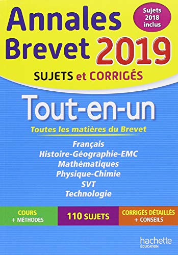couverture de : Annales brevet 2019