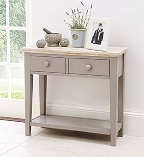Table console grise 3 rallonges BROOKLYN  Ameublement pas cher  achat vente