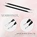 ElleSye Blackhead Remover, 5 + 1 Spot Remover Kit, Comedone Pimple Extractor, Blemish Acne Treatment Tool with Curved Tweezer, Stainless Steel Handle and Silver Metal Case
