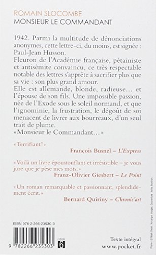 Book's Cover of Monsieur le commandant