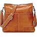 Produktbild Cox Damen Damen Umhänge-Tasche aus Leder, Hand-Tasche in Braun mit verstellbarem Schulterriemen (25,5 x 25 x 4 cm) braun OneSize