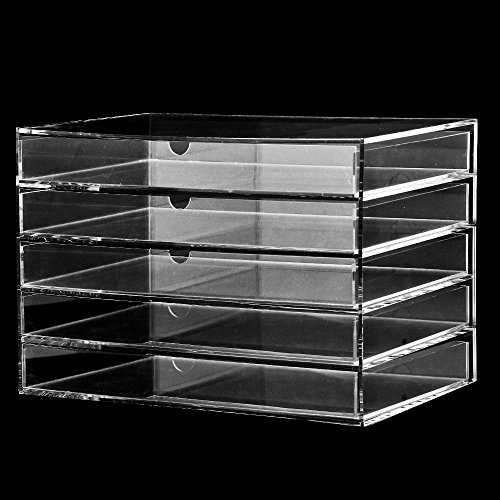 Homdox Acryl Kosmetikorganizer Transparent Make-up Kosmetik Schmuck Organizer Kosmetikschrank Aufbewahrung - 4
