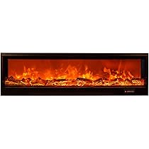 Electric Fireplace Insert Wide In Wall Recessed And Wall Mounted Black Wall Mounted Electric Fire Remote Control And Can Be Inserted 900x260x140mm Amazon Ae Appliances