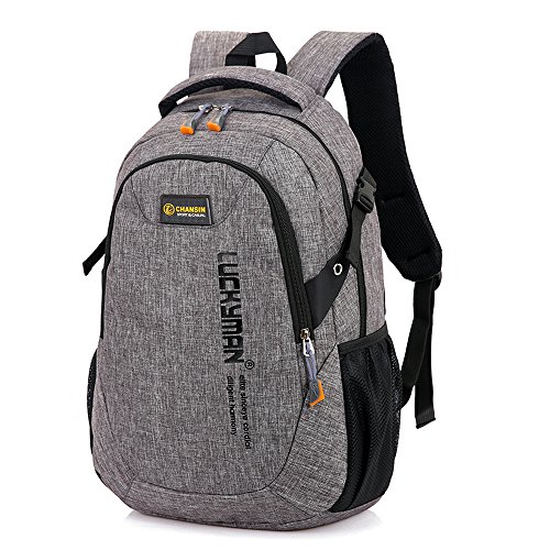 Y6086  Teimose 15 6inch Laptop Bag Business Case Classic Daypack Bookbag Travel Backpack School Bag Rucksack  GRAY 