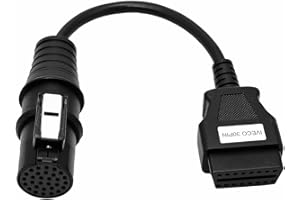 Goliton Cavo OBD2 femmina a 16 pin maschio a 30 pin compatibile con scanner diagnostico Iveco Truck OBDII