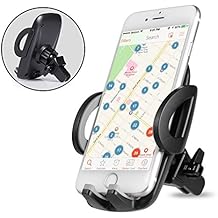 Support Telephone Voiture Ventilation - Auto Universel à Angle Réglable pour iPhone 7/6s/6/SE/5/5s,Samsung Galaxy Galaxy S8/S7/S7edge/a5/Note,Nexus,LG,Sony,Android Smartphones,Appareils GPS