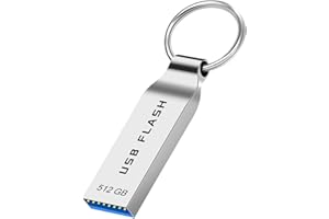 maxineer USB Stick 512GB Mini USB Sticks 3.0 USB-Sticks Metall Speicherstick Wasserdicht USB-Flash-Laufwerk mit Schlüsselanhänger für PC,Laptop,Computer,Tablet
