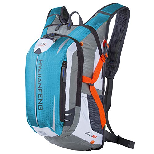 Fahrradrucksäcke, iTECHOR 18L Unisex Nylon Erwachsene Trinkrucksack Reiserucksack Sportrucksack Tagesrucksack Trekkingrucksack Outdoor Ultraleicht Wasserabweisend, 46×26×23cm/18,11×10,24×9,06in