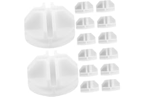 NUOBESTY 25St Kombi-Aufbewahrungsschrank-Schnalle Drahtgitter Cube Verbinder Drahtwürfelregal Aufbewahrungswürfel aus Drahtgitter Drahtwürfelverbinder Regalklammern aus Draht Abs Weiß