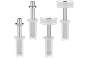 AYSATOGC 4 Pcs Bi-Fold Door Top Roller Guide Wheel and Top Pivot, Spring Loaded Bifold Door Hardware Kit Closet Doors Top Repair Part Doors Replacement Parts for Sliding Closet, Pocket, Accordion, Barn Door