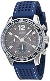 GUESS Fleet Herren-Armbanduhr 44mm Armband Silikon Blau Quarz W0971G2