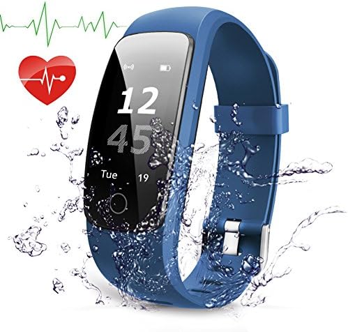 Navtour Fitness Activity Tracker Band with Heart Rate Monitor for kids Women Men, IP67 Waterproof Smart Bracelet with Pedometer and Sleep Monitor Calorie Counter for iPhone, Samsung