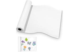 IXYDOR Rouleau de Papier à Dessin Blanc, Rouleau papier dessin 44 cm x 15 m pour enfants, Papier à Dessin pour Tableau D'affichage, 70 g/m² pour Chevalet Peinture, Artistes, Croquis et Projet Craft