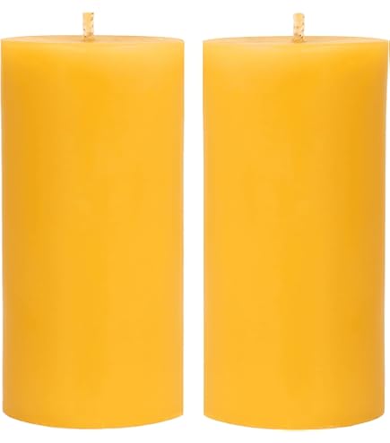 Danilovo Bougie Pilier En Cire D'Abeille Naturelle, Bougies Piliers 100