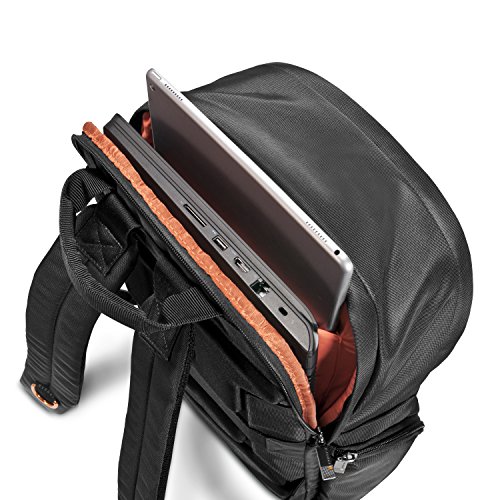Everki ContemPRO Commuter – Laptop Rucksack für Notebooks bis 15,6 Zoll (39,6 cm) mit extra Fach für Laptop und iPad / Pro / Kindle / Tablet, Trolley-Lasche und weiteren hochwertigen Funktionen, Schwarz - 5