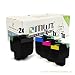 Produktbild 5er Set Mehrwegtoner Kompatible Toner XXL für Lexmark CS310 CS410 CS510 Drucker - ersetzt 702HK 702HC 702HY 702HM High Yield im Sparpack - 2X schwarz