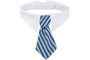 CWED 1 Stücke Justierbare Haustier Hunde Katzen Kostüm Krawatte Kragen für Kleine Hunde Welpen Pflegen Zusätze,Haustier Krawatte Kostüm, Langlebiges Bequemes Baumwolle Halsband,für Hunde und Katzen